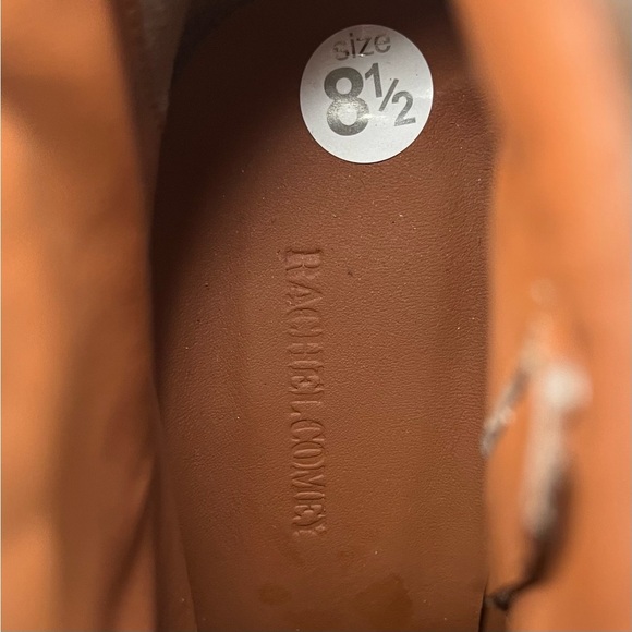 Rachel Comey Colton Suede Knit Cuffed Heeled Ankle Boots Women's Brown Size 8.5 - Picture 7 of 12